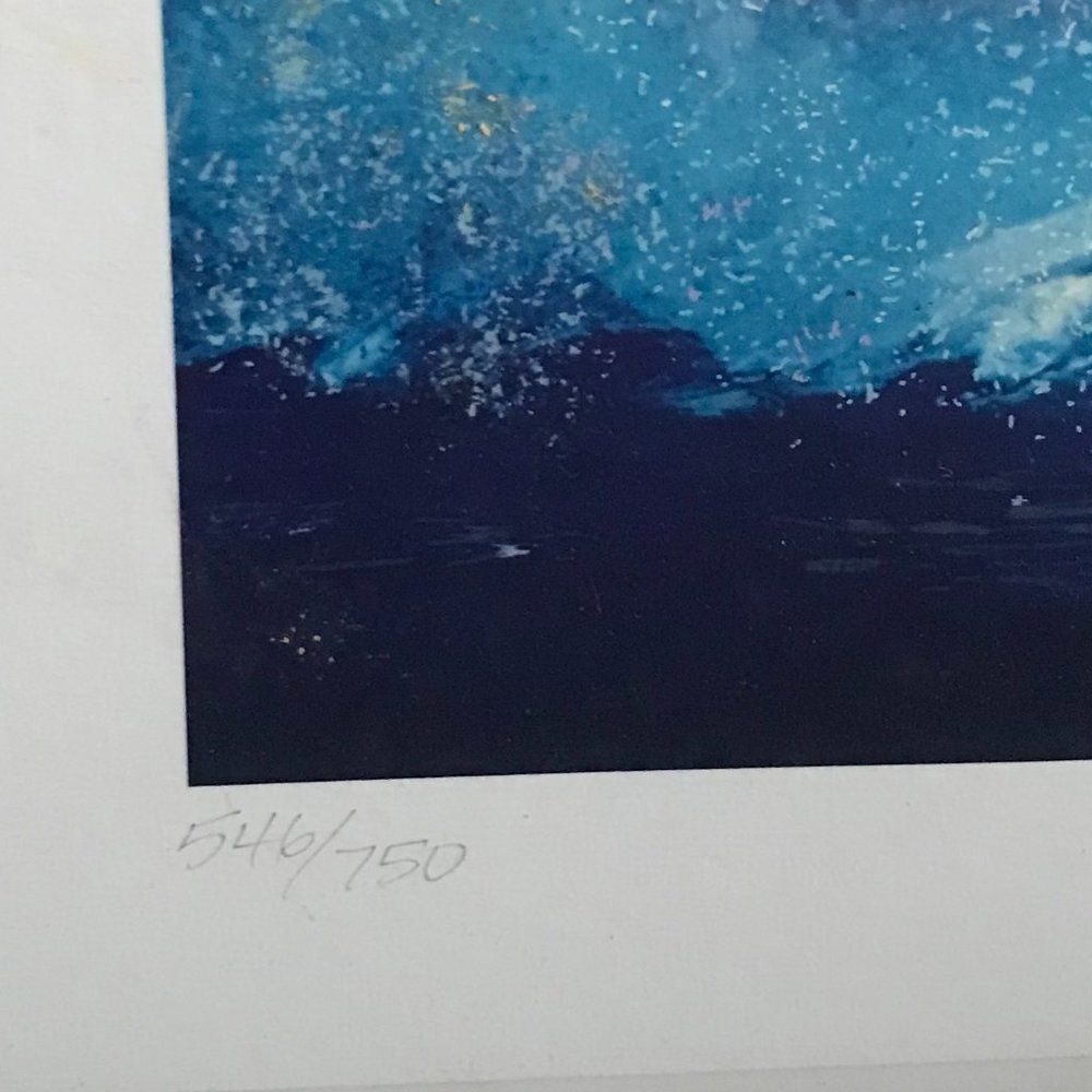 "Blue Sailing" by Victor Spahn Seriolithograph - Picture 4 of 8